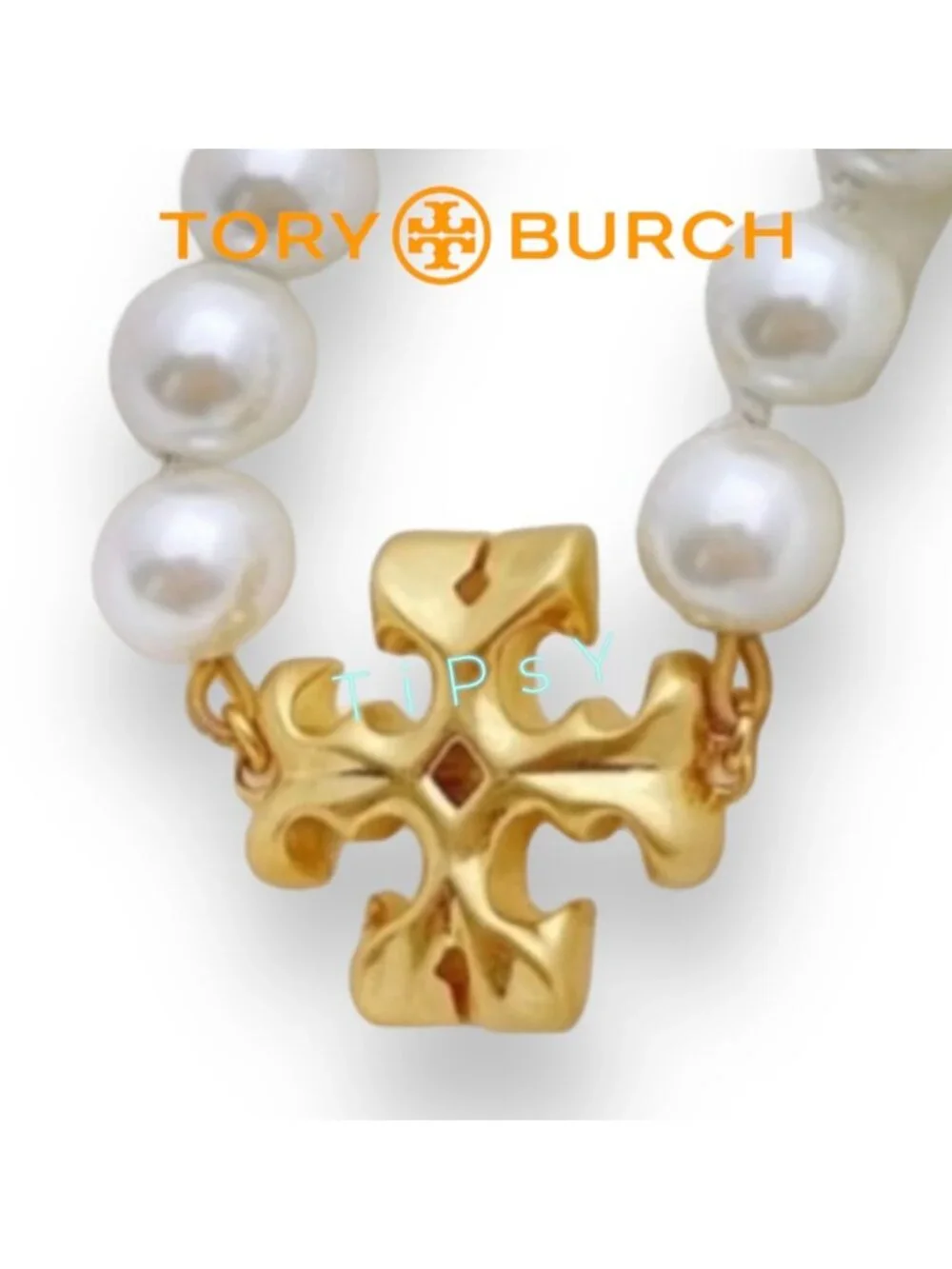 Tory Burch Roxanne Pearl and Gold Necklace & Earring Set!!!